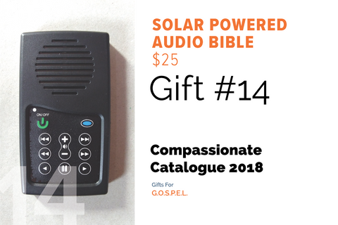 CC18 - #14 - Solar Powered Digital Audio Bible