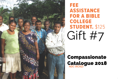 CC18 - #07 - Fee Assistance for a Bible College Student
