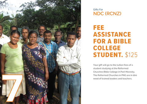 CC19 - #07 - Fee Assistance for a Bible College Student